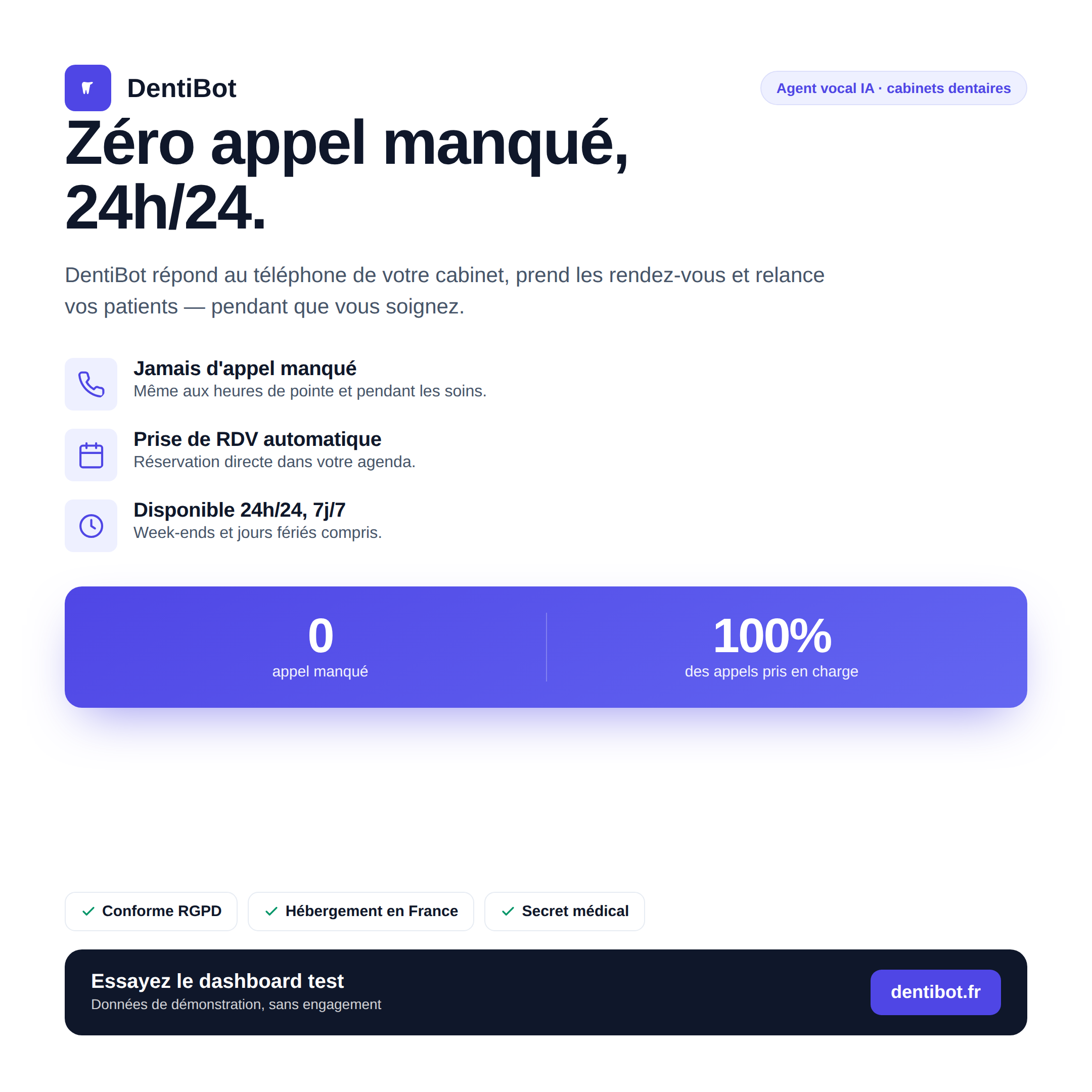 Zéro appel manqué